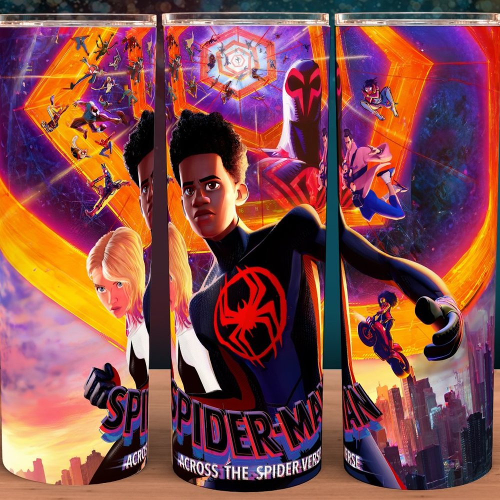 Spider-man Into the Spiderverse Miles Morales 2 Cup Mug Tumbler  20oz